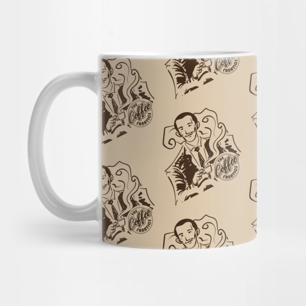 Man drinking coffee pattern by Muse